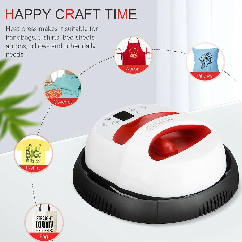 

Мини цифровая термопресс-машина 12 ×10 Портативный термопресс Термоперенос Для одежды Сумок Шляп Подушек Кожи DIY Домашний