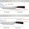 2PCS Stainless Steel Knife Sharpener Professional Kitchen Kitchen Knives Professional Chopper Utility Knife Boning Knife Chef Knife