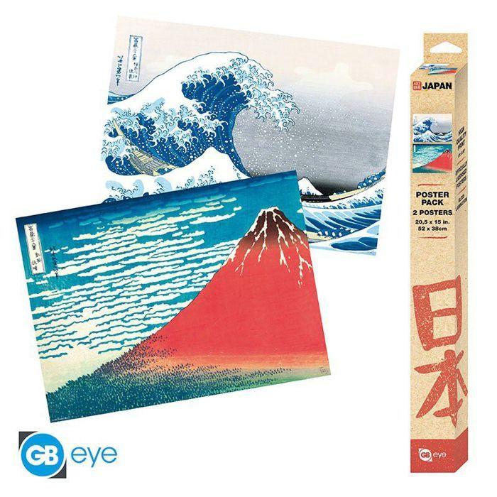 Posters-Set 2 Chibi Posters - Hokusai - Katsushika Hosukai