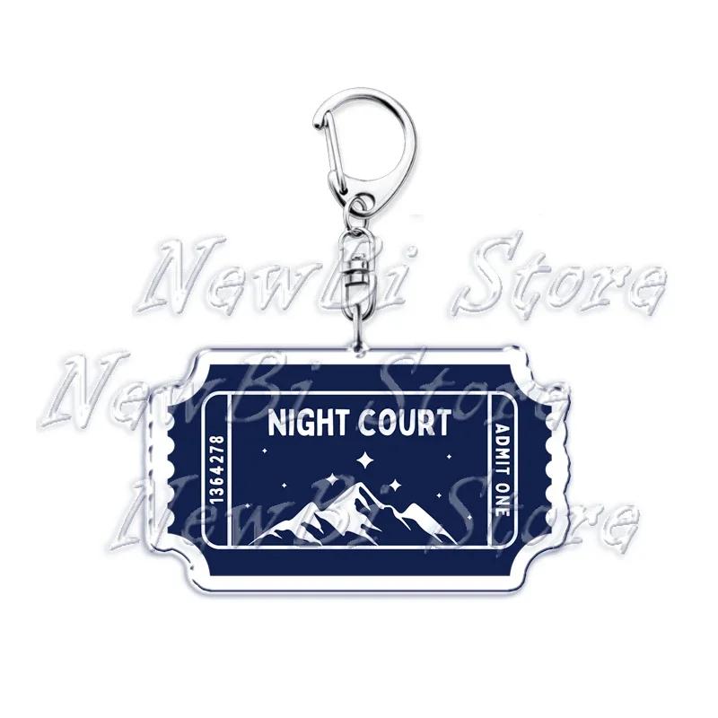 

Acotar Books Keychain for Accessories Bag Rhysand Feyre A Court of Thorns and Roses Key Chain Ring Keyring Jewelry Fans Gifts