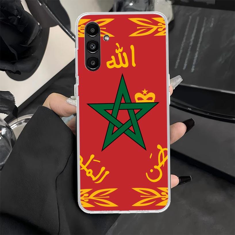 Morocco Flag Phone Case for Samsung Galaxy A17 A16 A26 A36 A56 A15 A14 A13 A12 A55 A54 A53 A25 A24 A23 A35 A34 A33 A05S A04S Gal