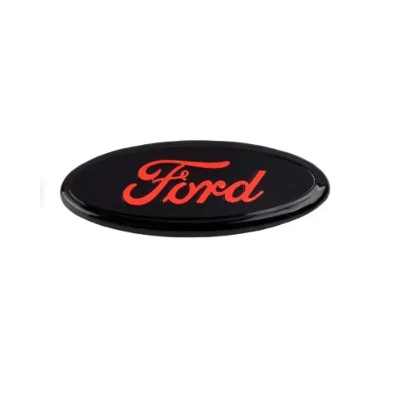 Sticker For Ford MK4 Taurus Escape Ecosport Edge Focus Ranger Mondeo Fiesta Kuga Fusion 58x22mm Alloy Car Steering Wheel Emblem