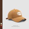 Hat women's spring summer new brown soft top baseball cap versatile couple face small cap tide