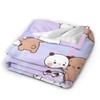 Super Soft BlanketsGirls Boys Travel Cute Bubu & Dudu Bedding Throws Flannel Bedspread For Couch Chair Novelty Sofa Bed Cover
