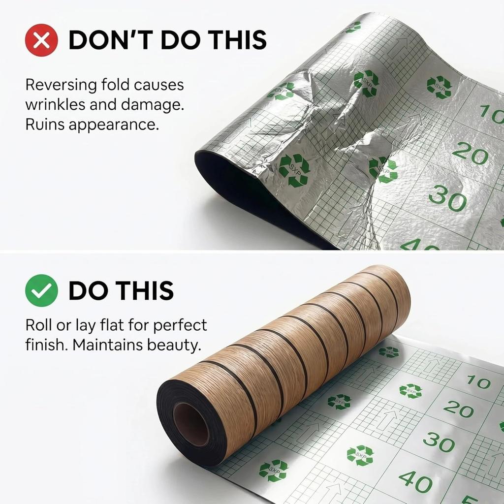 Self-adhesive Wood-grain Slat-effect Wall Sticker – 3D Grooved Grid-stripe Panel Wallpaper Roll