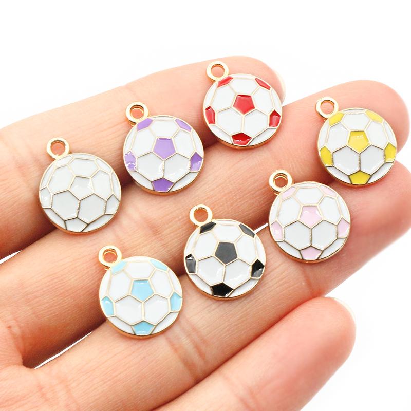 20pcs 14.5x12mm Enamel Double Side Heart Charms Pendant DIY Jewelry Making Accessories Findings for Bracelet Earrings Keychains