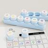 Mini Color Seal Cartoon Stamp Stickers Kit Blue / White Decorative Stamp  Album Decoration