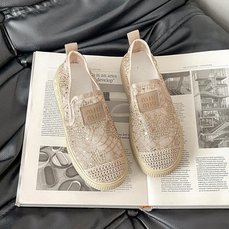 

Модная ретро дышащая обувь рыбака женская весенне-летняя новая универсальная обувь-лодочки на плоской подошве повседневная обувь 40 бежевый