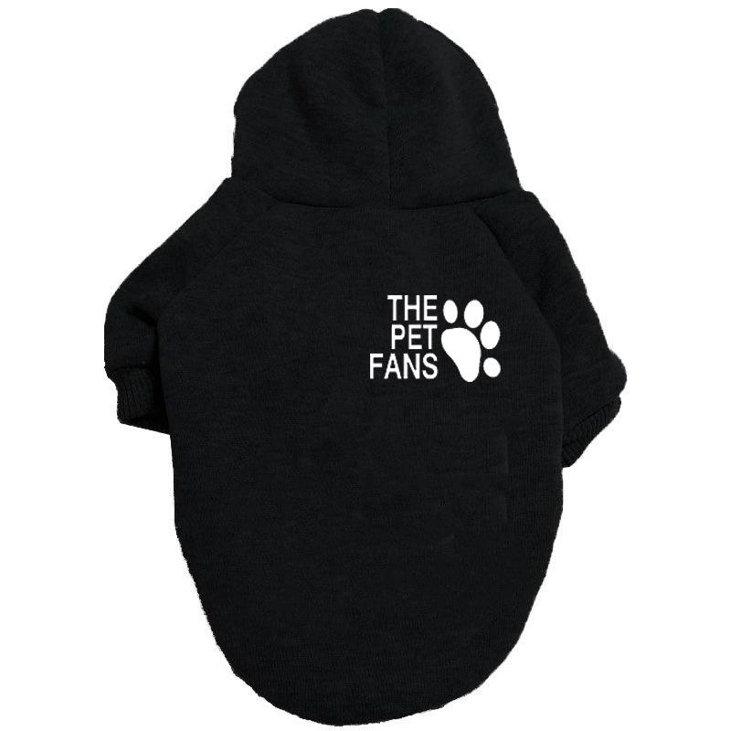 Fleecegefütterter Haustier-Hoodie für Herbst/Winter: Passend für mittelgroße/große Hunde & Katzen (Bichon Frise, Französische Bulldogge)