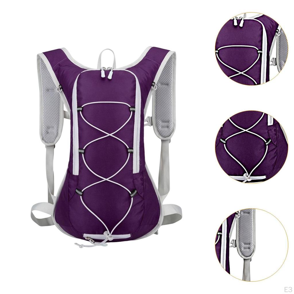 Hydreringsryggsäck Dagsryggsäck Ryggsäck med flera fickor Bärbar packning Utomhus sportväska för