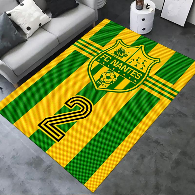 2025 New FC Nantes Carpet Rug for Living Room Bedroom Home Sofa Decoration,Kids play Non-slip Floor Mat