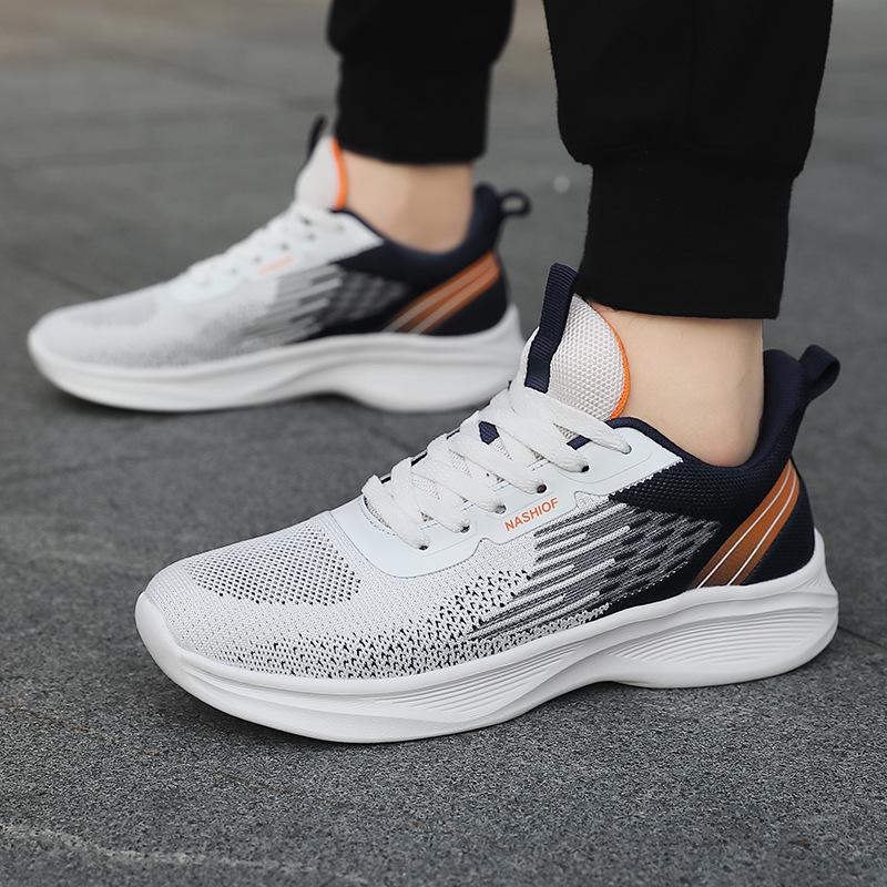 Spring and summer large size sports shoes new mesh breathable travel casual shoes light soft sole comfortable running shoes