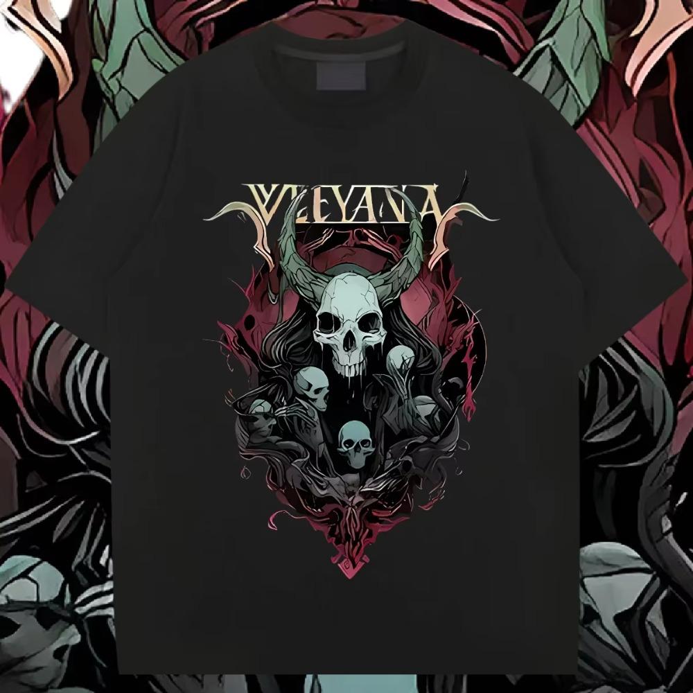 

Винтажные эстетичные топы с круглым вырезом, унисекс, графическая футболка с принтом, новинка 2024 года, всесезонная одежда, горячая распродажа, XXXL, слегка эластичная рубашка XXXXXL чёрный