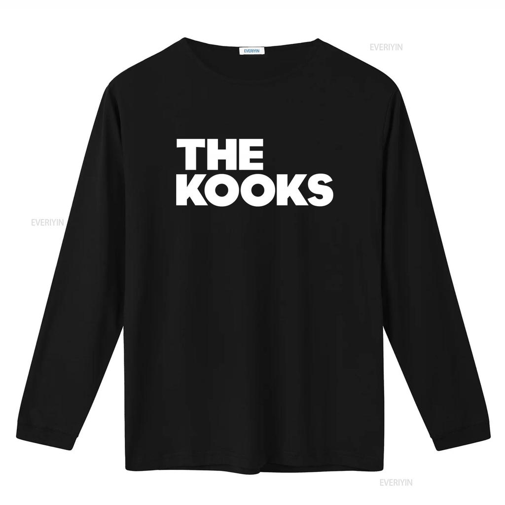 The Kooks Print T Shirt for Fashion Streetwear vintage Washed fashion Versatile Stretched graphic designer clothes Soft