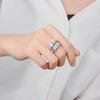 Sace Gems Set Creativo 1 Pezzo Anello in Lega di Rame Zircone Gioielli da Donna Promessa di Matrimonio Festa Regalo