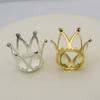 Factory Direct Supply Birthday Cake Baking Decoration Zinc Alloy Children's Small Round Crown Mini Crown Ornament In Stock