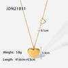18K Gold  Plated Crystal Pave Moon Star Pendant Crescent Zircon Necklaces Stainless Steel Necklace