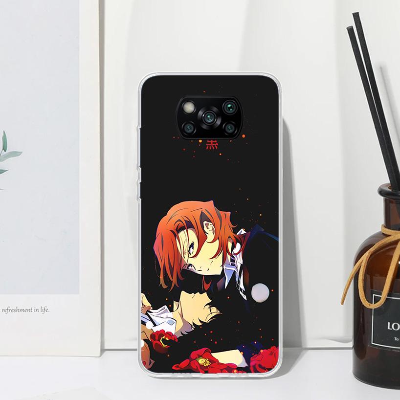 Bungo Stray Dogs Double Black Phone Case For Xiaomi Poco X7 X6 X5 M7 M8 Pro F7 Ultra Redmi 15C 15 13C 13 12C 12 10 10C 10A Art F