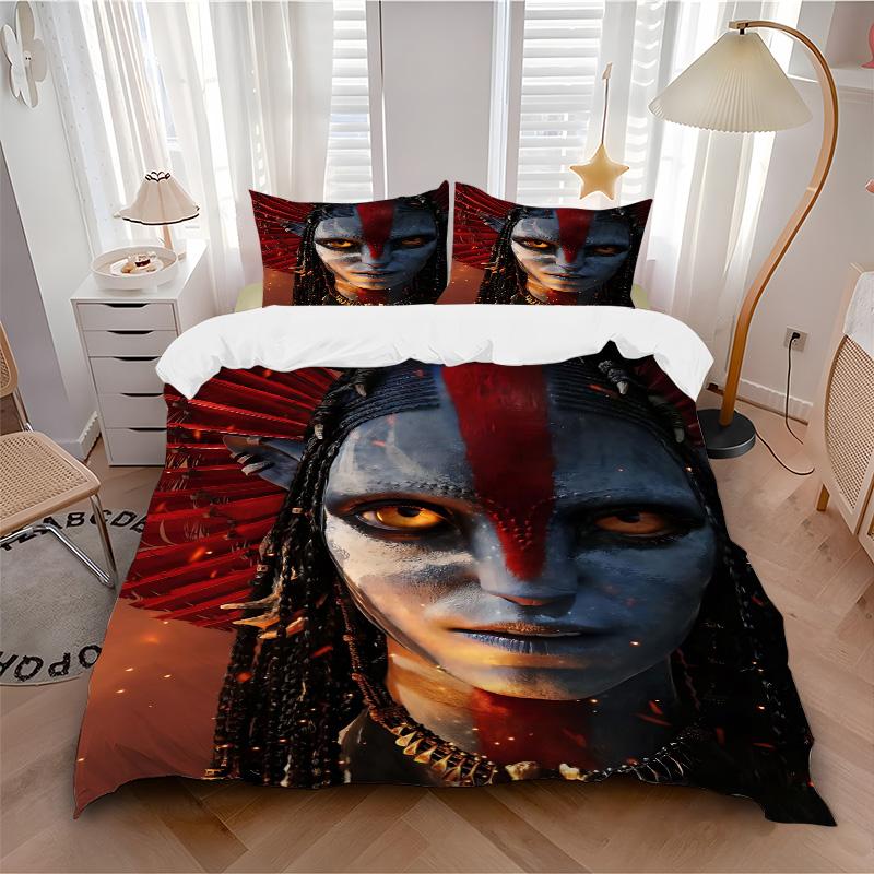Avatar Frontiers Pandora Ensemble de literie 3 pièces Housse de couette avec 2 taies d'oreiller Cadeau d'anniversaire pour la maison