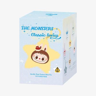 POP MART LABUBU THE MONSTERS Seria Klasyczna-Błyszcząca Pluszowa Zawieszka Blind Box (Pojedyncze opakowanie / Zestaw 6-częściowy)