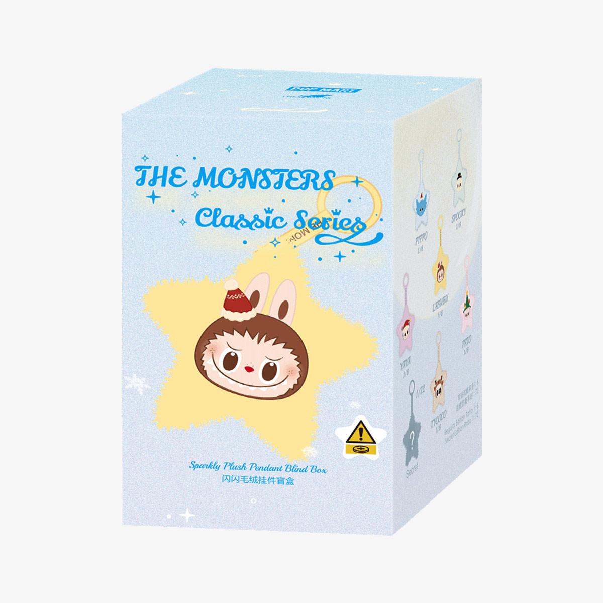 

POP MART LABUBU THE MONSTERS Классическая серия - Блестящий плюшевый кулон-сюрприз (Индивидуальная упаковка / Набор из 6 предметов)