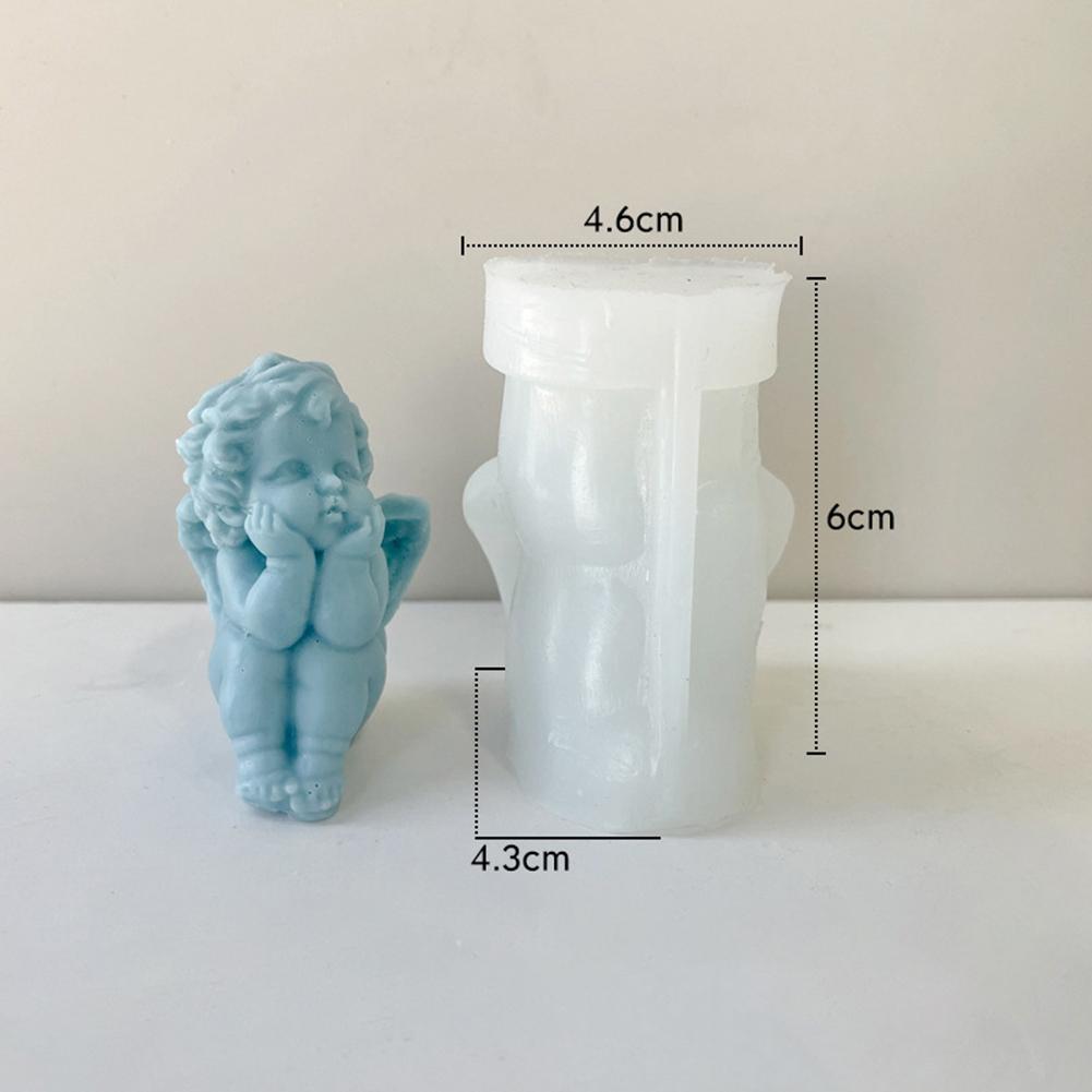 Premium Siliconen Engel Kaars voor Knutselprojecten en Huisdecoratie