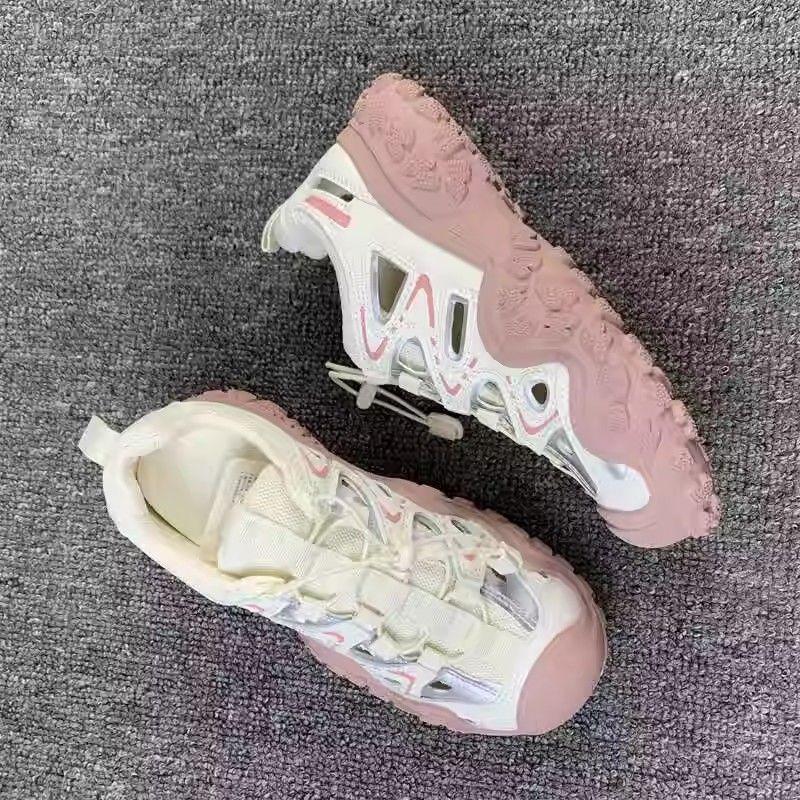 Fashion outdoor hollow summer hiking shoes new ugly cute versatile shoes running sports casual shoes women