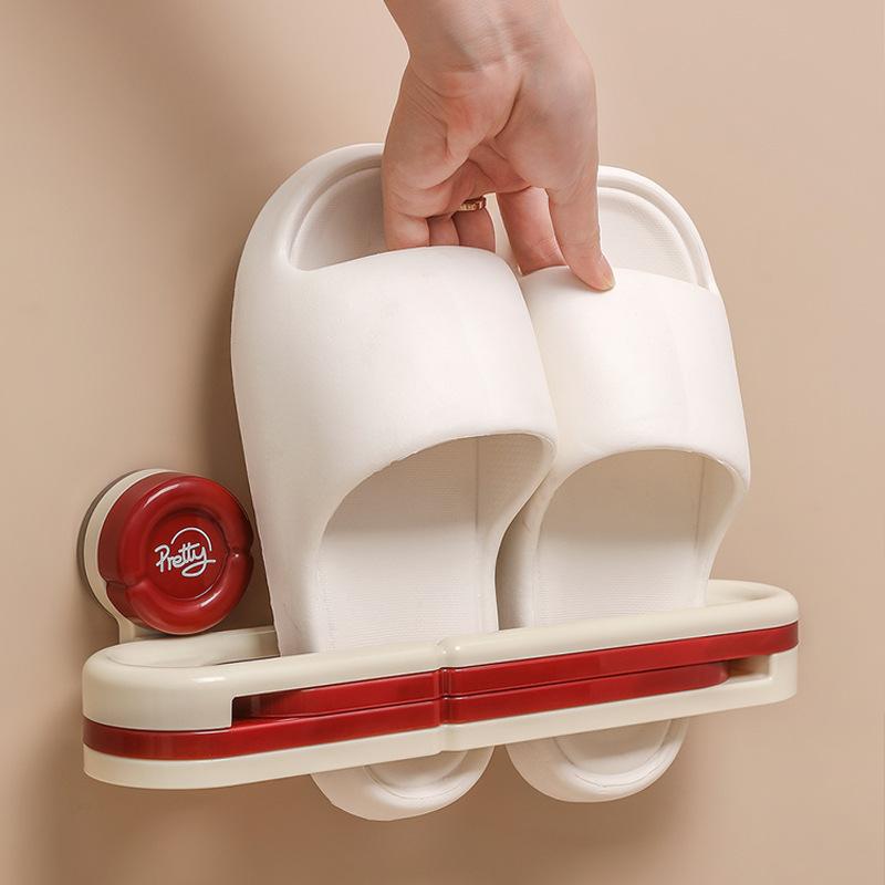 Bathroom Slipper Rack Without Drilling Holes, Bathroom Storage Rack, Shoe Storage Wonder, Wall-mounted Toilet Draining Rack