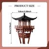 Miniature Chinese Pavilion Statue Micro Environment Accent Ornament