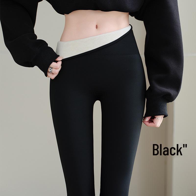 High-Waisted Cashmere Silk Yoga Pants with Tummy Control - Seamless Shark Skin Outerwear for Autumn/Winter 2025.