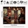 2D Retro Music Studio Backdrop Jazz Band Photography Background