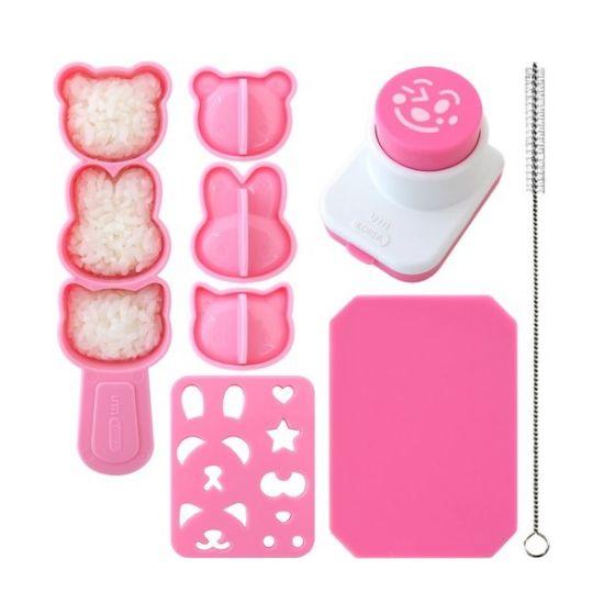 Animal Rice Ball Seaweed Punch Snack Making Set 1 Set Pink