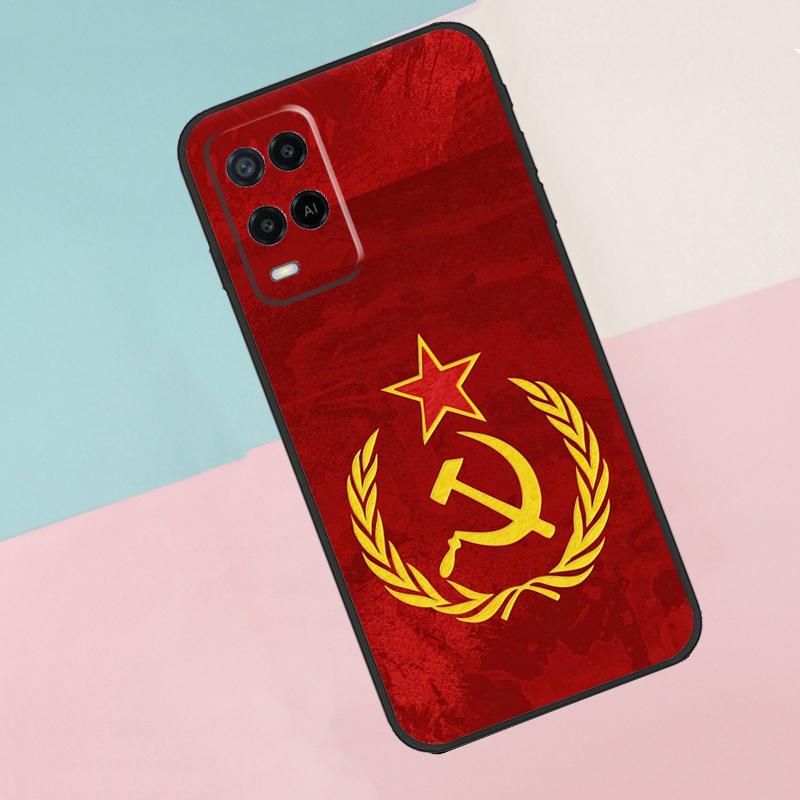Red Soviet Union USSR Flag For Oppo A40 A60 A80 A18 A38 A58 A78 A98 A79 A16 A76 A96 A15 A74 A94 A54 A77 A17 Phone Case
