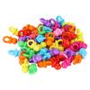 100Pcs Acrylic Pacifier Birthday Party Decoration Baby Baptism Soothing Mini Color Toys