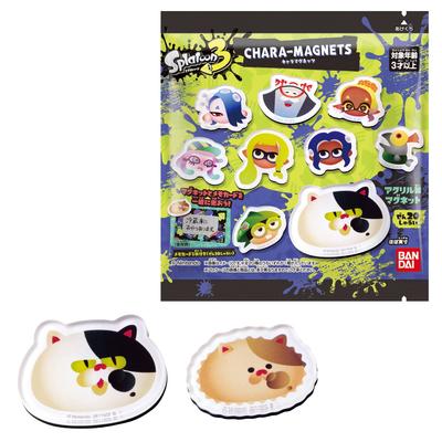 Bandai Acrylic Splatoon 3 Chara Magnets BOX of 14 (Candy Toy)