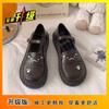 Height-increasing Muffin Retro Big Head Shoes Are Comfortable, Sweet and Cool Platform Shoes 2025 Autumn New British Style Small Leather Shoes Single 