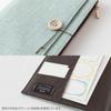 Midori Laid-Back Notebook Cover, B6, Fabric, Light Blue, 15361006