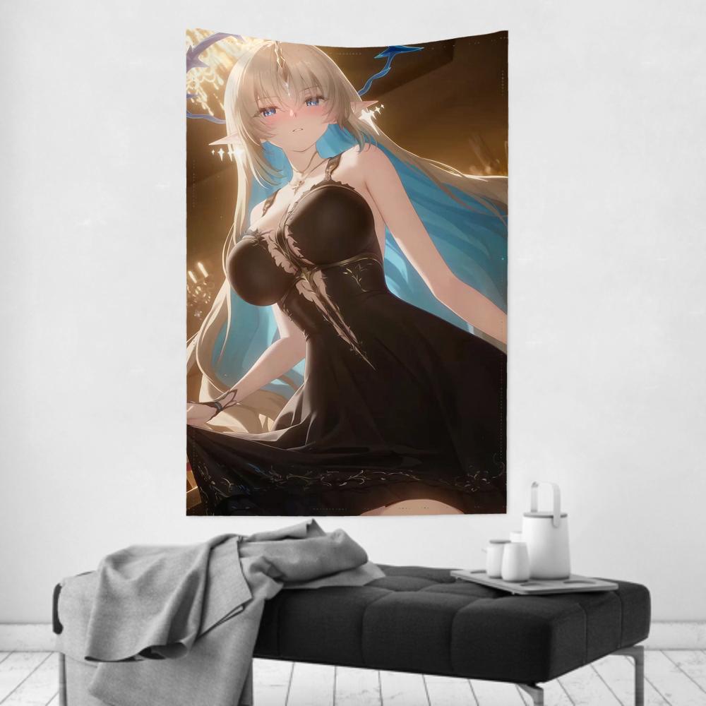 Fleurdelys Anime Game WWuthering Waves Tapestry Room Decor Wall Cloth Party Hanging Background Room Decor Baby Room