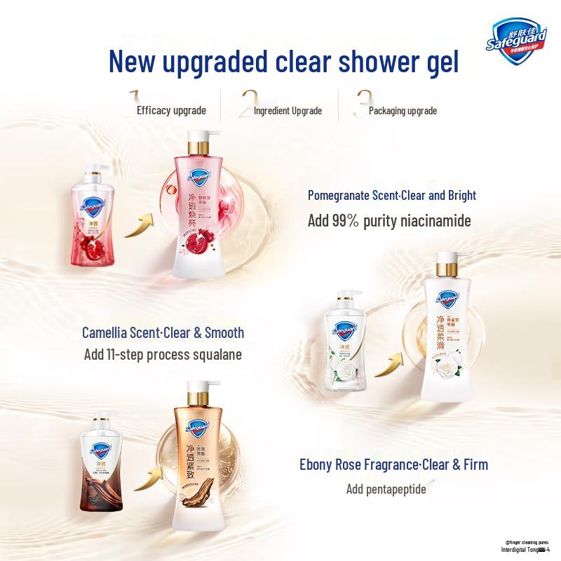 Safeguard Camellia Hydrating Shower Gel Travel Pack