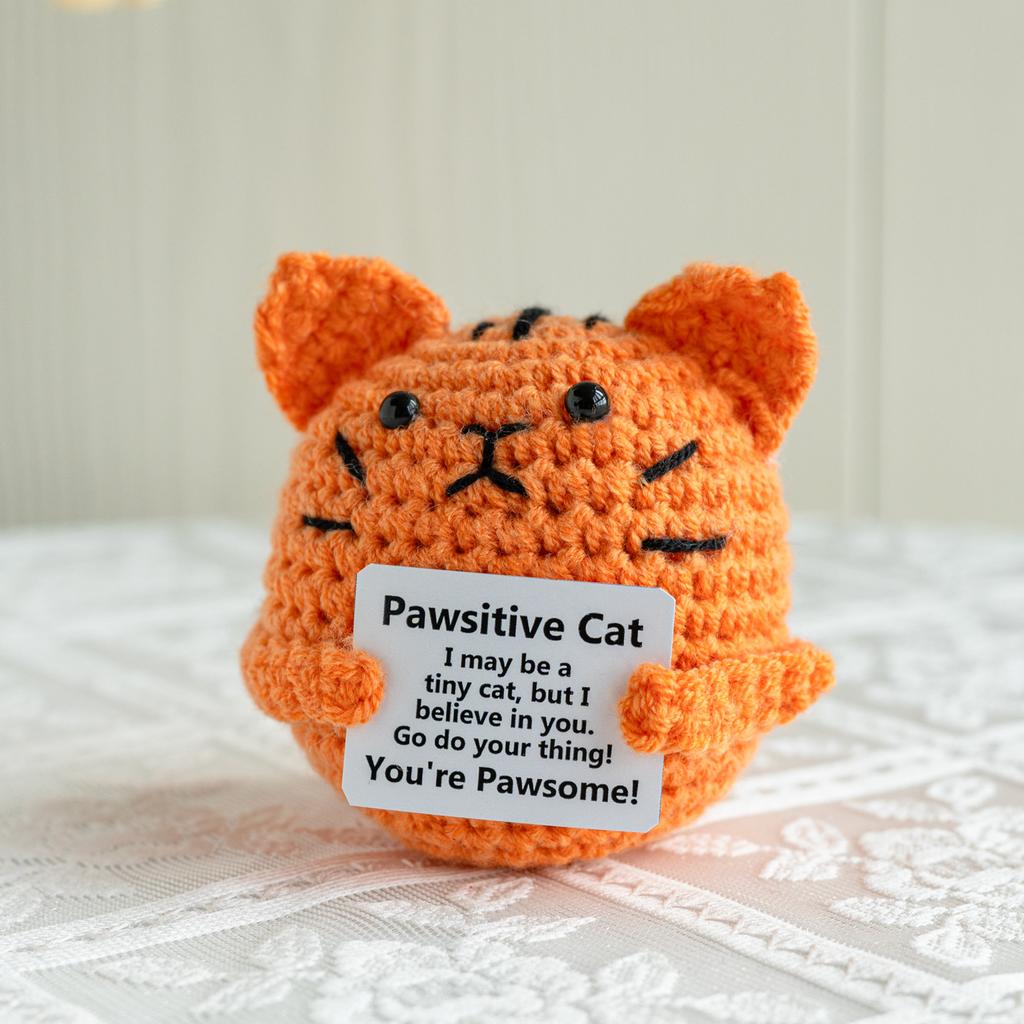 Vtipná háčkovaná panenka žraloka s pozitivní energií s přáním Domácí dekorace do pokoje Ručně pletená květinová ozdoba Včelka Vánoční dárky