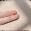 Beixi Silver S925 Sterling Small Row Diamond Stud Earrings, Summer Micro-Paved Zirconia, Simple and Cute Style.