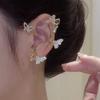 Fashion ear clips without ear piercings, advanced sense, cold wind design sense, personalized earrings, women's sweet and cool versatile butterfly