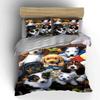 Dogs and flowers pattern. Bedding sets Duvet cover sets Duvet covers Pillowcases(1 * Duvet Cover 2 * Pillowcases without duvet insert)