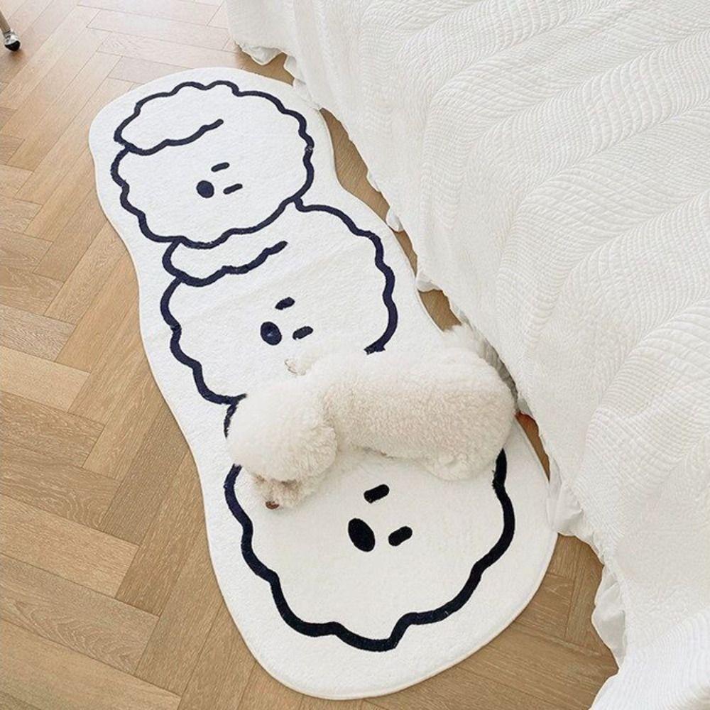 Anti-slip Floor Mat Skin Friendly Floor Rugs Dog Imitation Cashmere Carpet  Home Decoration