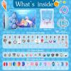 AIPRIDY Charm Bracelet Making Kit, Girls' DIY Crafts, Unicorn and Mermaid Craft Gift Kit, Suitable for Girls Ages 6-12 (72 Hulan Mermaid Crafts)