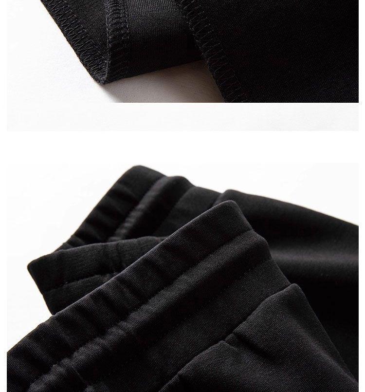 Women's Plus Velvet Wide-Leg Pants: Autumn/Winter Cotton Drape, Thick, Straight-Leg for Middle-Aged & Elderly