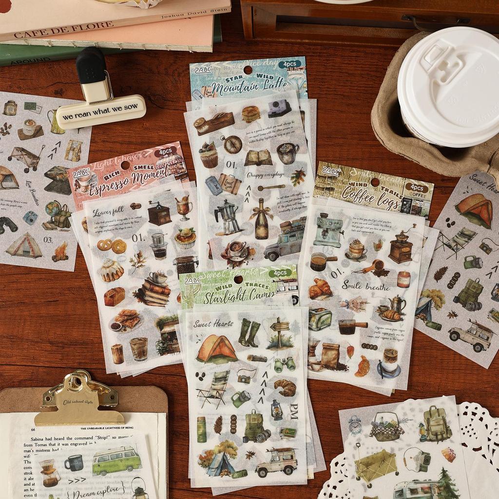 Yue Zhenye Seal Collection Cut-out Stickers for Journals & Kids' Crafts