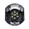Weatherproof 7 Pin 12V Aluminum Trailer Outlet High Conductivity Trailer Socket Upgrades Appropriate for Demanding Use