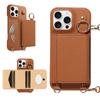 Magnetic Wireless Charging Leather Phone Case for IPhone16promax 16e 15 14 13 12pro Plus Anti Theft Brush Anti Drop Wallet Cover