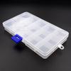 15 Grids Adjustable Storage Box for Small Jewelry Tool Box Bead Pills Organizer Nail Art Tip Case